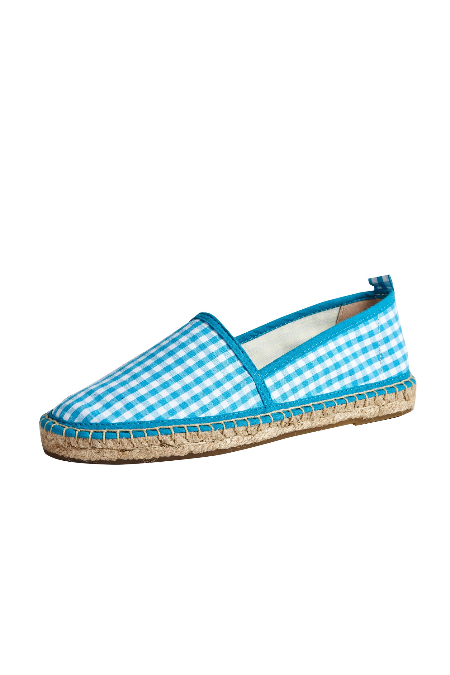 TALAMANTRA Handmade Women's Pink/Blue Gingham Espadrille