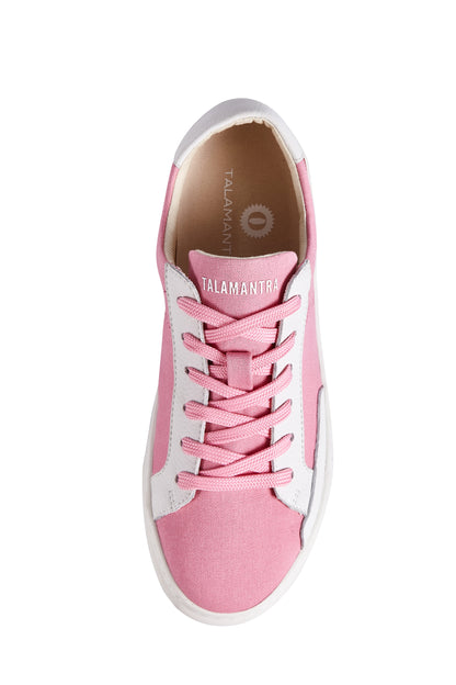 TALAMANTRA Women's Flat Pink Sneakers