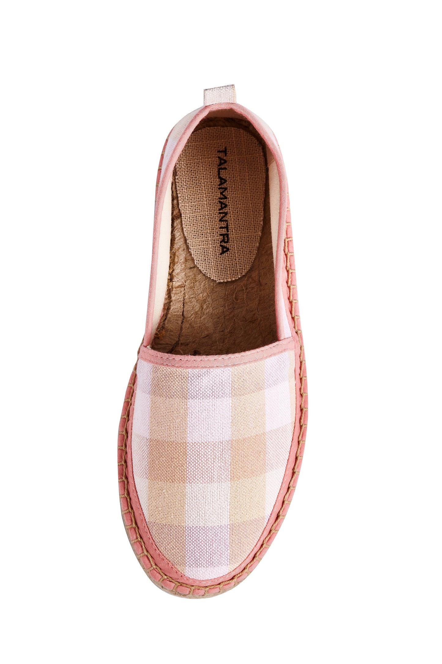 TALAMANTRA Handmade Women's Organic Cotton Madras Espadrille