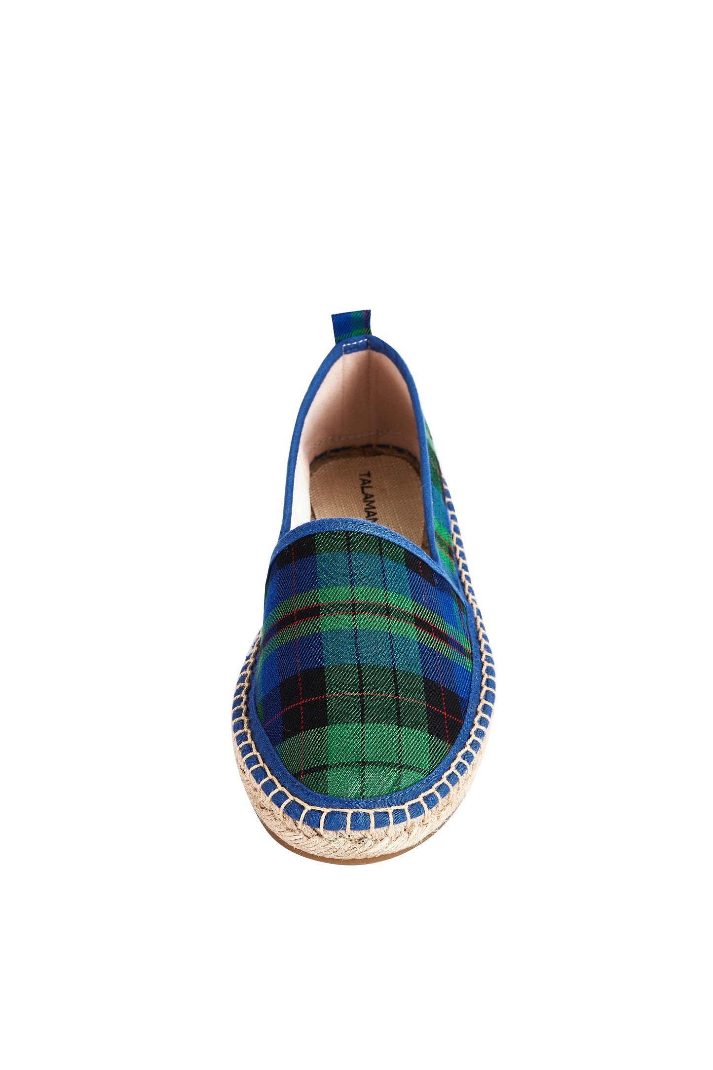 TALAMANTRA Handmade Women's Tartan Green/Blue Espadrilles