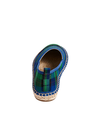 TALAMANTRA Handmade Women's Tartan Green/Blue Espadrilles