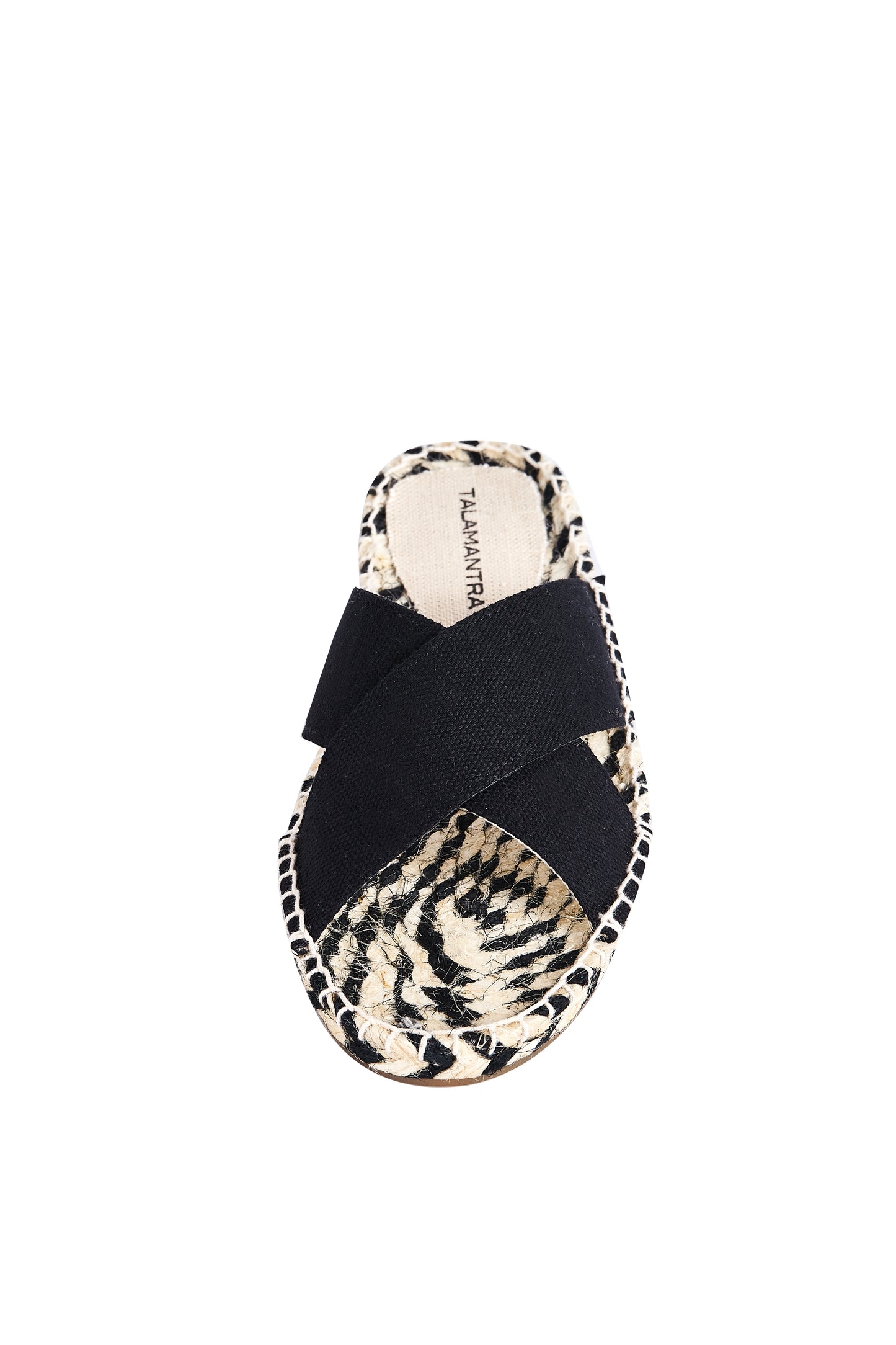 TALAMANTRA Handmade Women's Black Canvas Espadrille