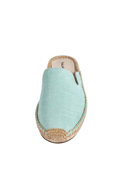 TALAMANTRA Handmade Women's Blue Linen Espadrille