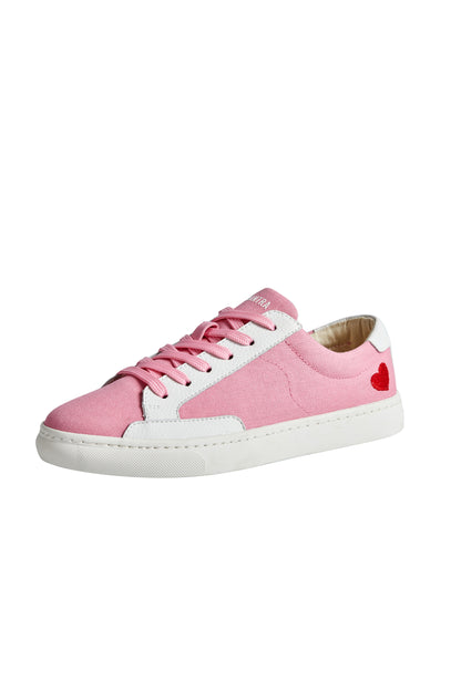 TALAMANTRA Women's Flat Pink Sneakers